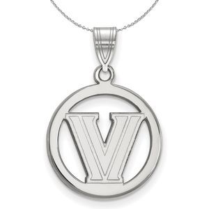 Sterling Silver Villanova U. Small Circle Pendant Necklace - 20 Inch
